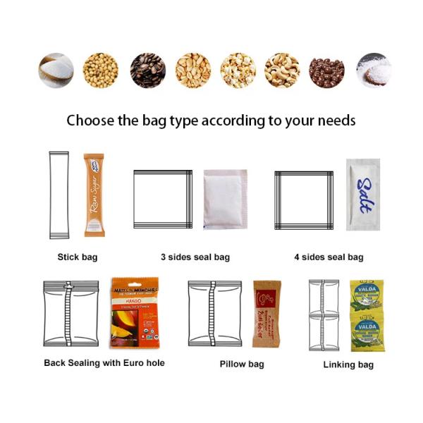 Vertical Granule Packing Machine CE Nitrogen Filling Machine For Food Packaging