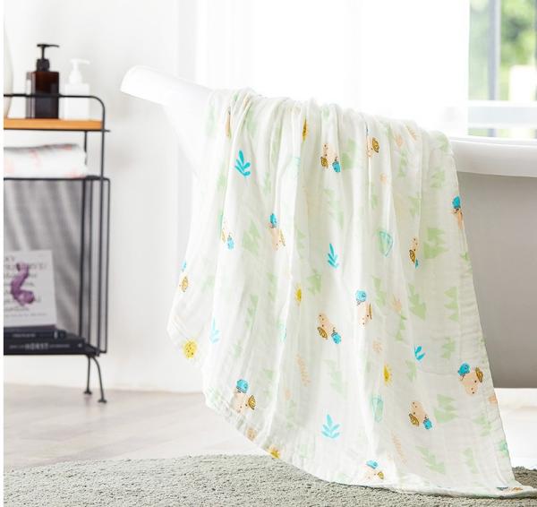 Quality Vivid Pattern 6 Layer Gauze Fabric for sale