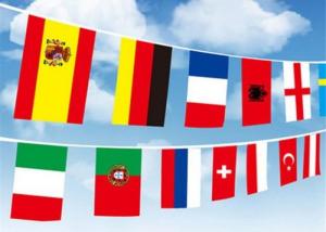 China Digital Printing International Flag String High Resolution With Recycled Material wholesale