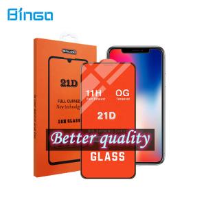 China 21D Anti Shock High Transparent 9h Temper Glass Screen Protector For Samsung wholesale