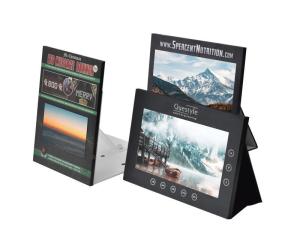 China 10.1 Inch Point Of Sale Video Pos pop lcd retails screen display stand card with Paper printing wholesale