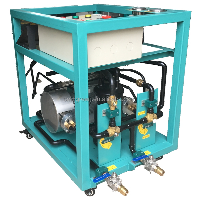A/C Freon Refrigerant Split Charging Filling Machine R134a R404a Gas Recovery Recharge Machine