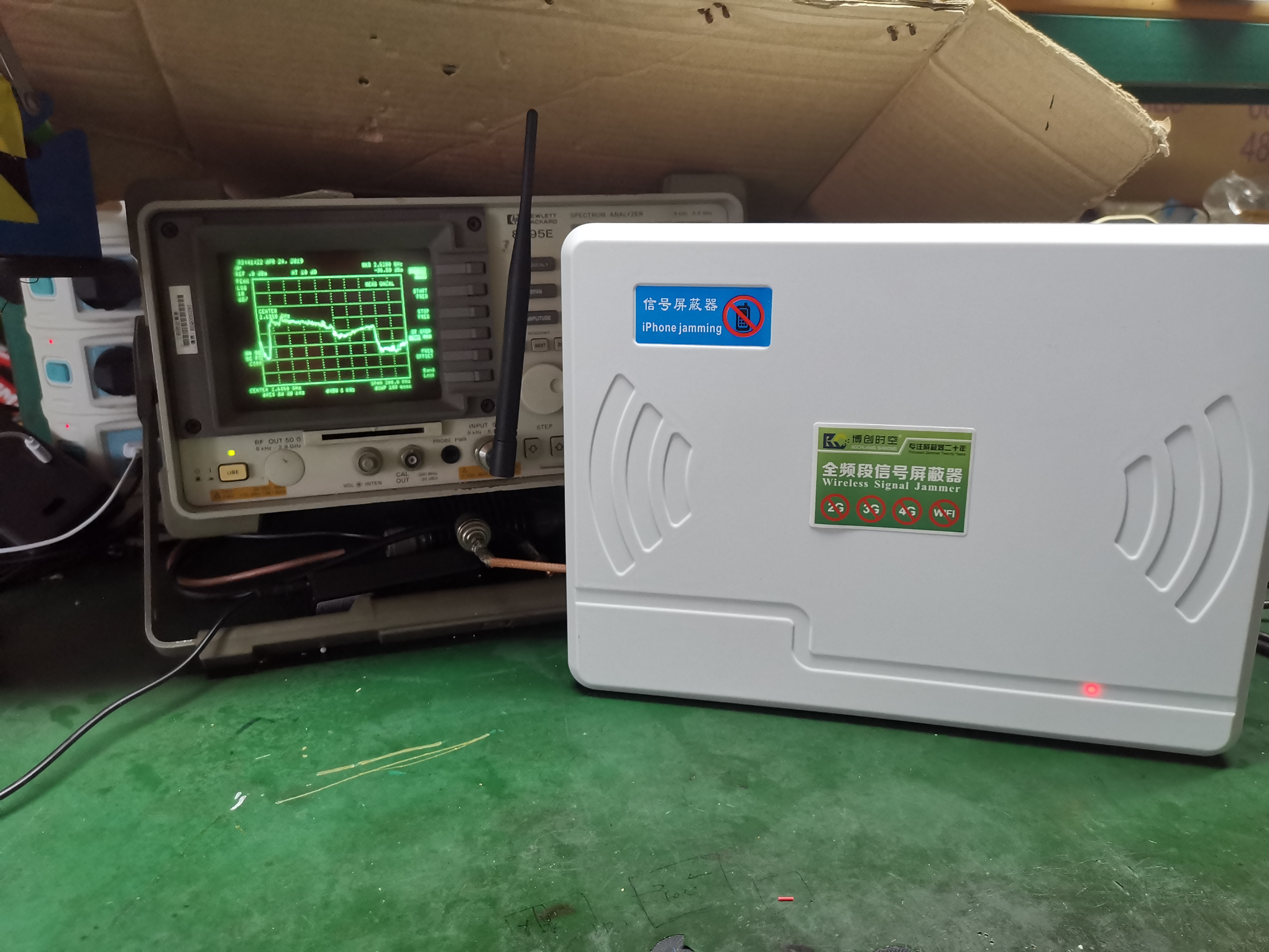 Desktop six band CDMA, GS, DCS, 3G, 4G Mobile Phone Signal Jammer WiFi wireless network jammer GPS positioning shielding