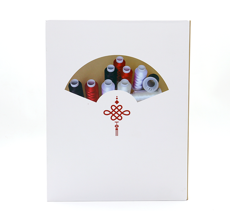720 Colors Embroidery Thread Color Card Chart Sample Book Cone Material Transparent