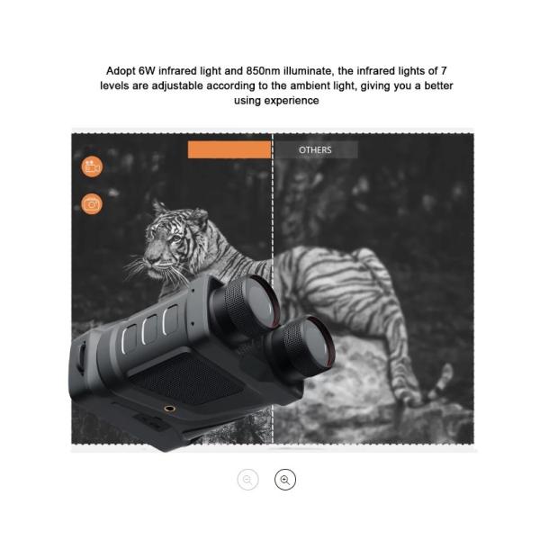 Dark Viewing Night Vision Scope Lightweight High Power Binoculars For Hunting