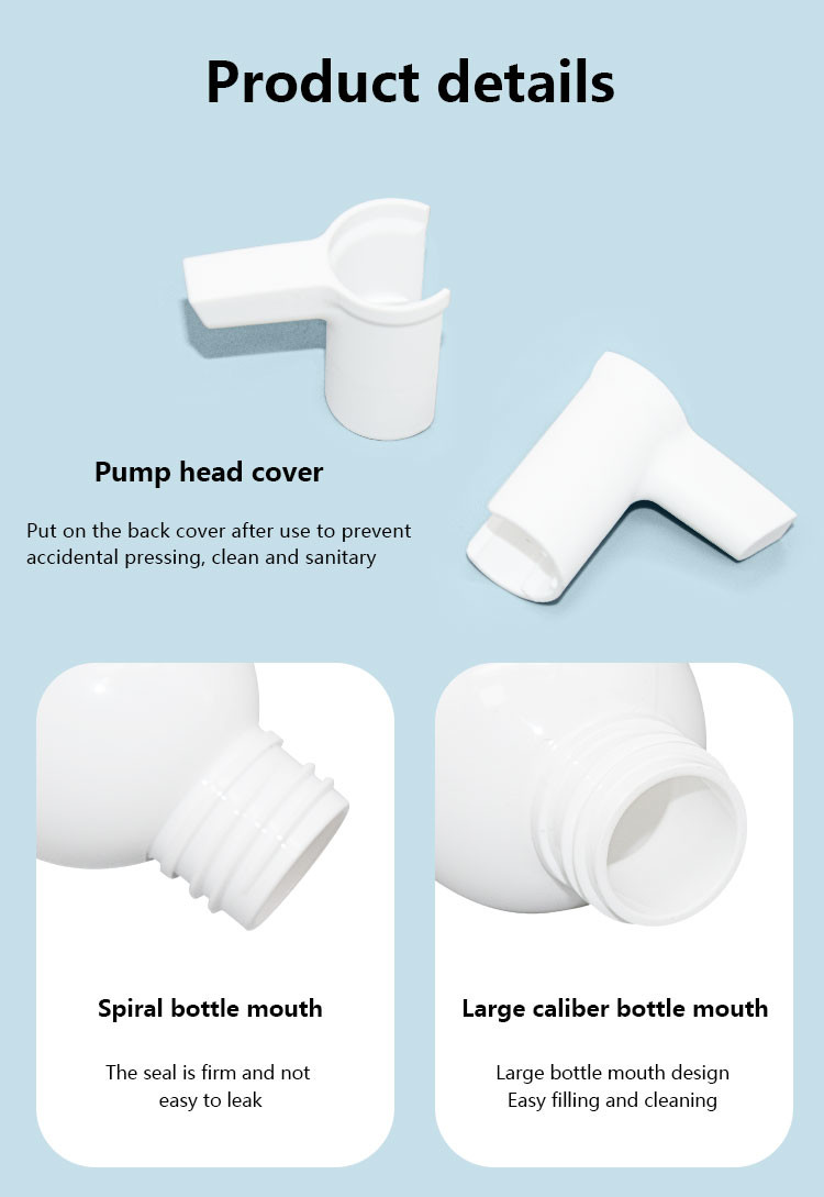 180ml/200ml/300ml Round shape PET Makeup Remover Bottle Cleansing Oil Packaging UKG28
