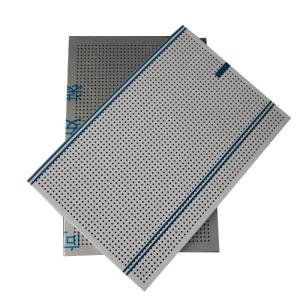 China Perforated Aluminum Honeycomb Ceiling Panels Roller Coated Polyester White Color on sale