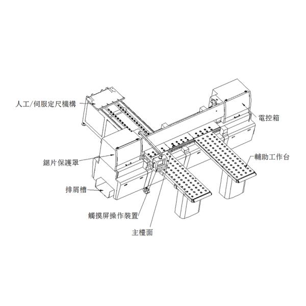 Cutting Height 120mm Cnc Saw Cutting Machine