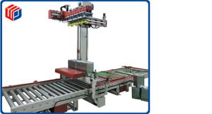 China Single Column Coordinate Low Level Palletizer 7KW Power Automatically Change wholesale