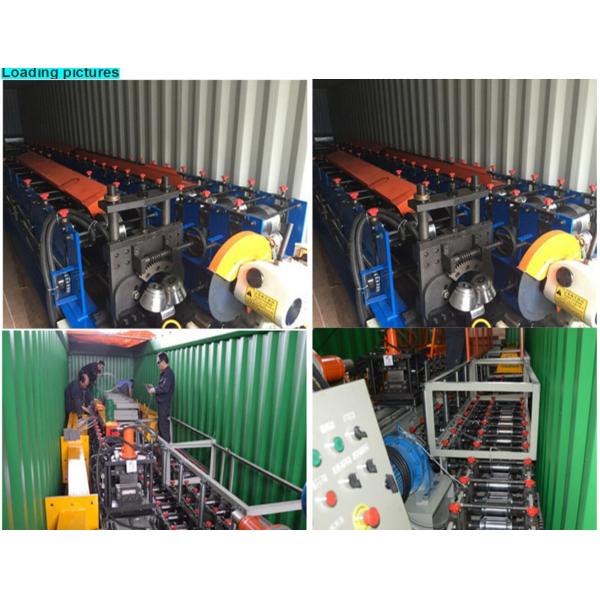 Cr12 Mould Steel Framing C Z Purlin Forming Machine With Post Cutting
