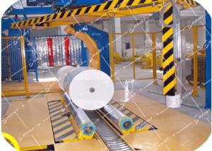 China Paper Mill Roll Stretch Wrapping Machine , Stretch Wrap Systems Custom Model wholesale