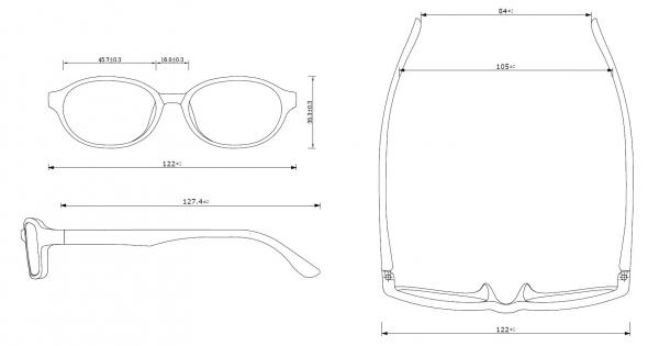 Durable Swiss EMS TR90 Kids Eyeglasses Computer Glasses For Teens 47mm