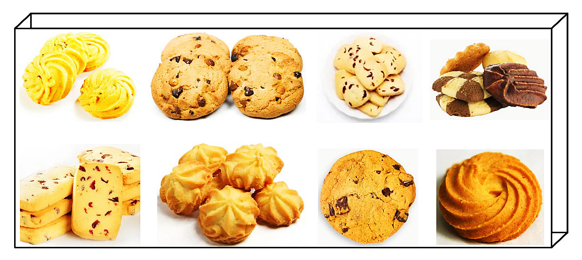 SHANGHAI PANDA PD600 Medium Capacity Oreo Chocolate Chips Cookies Making Machine 180-250Kg/H