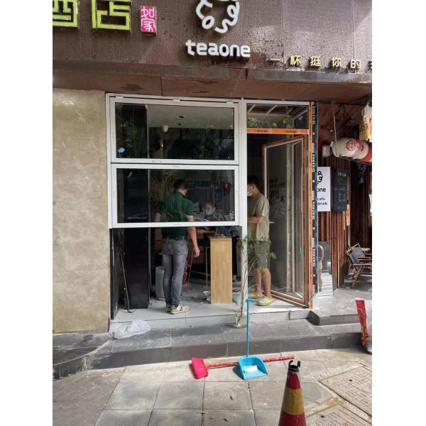 Harvest Grape Arbor Folding Window Allowing Direct Cluster Picking from Kitchen Areas