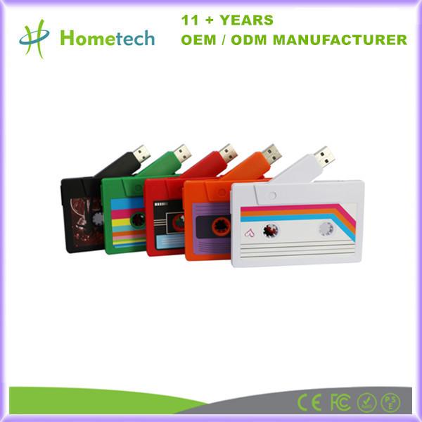 Quality Cassette Tape Memoria USB Flash Drive 4GB 8GB 16GB 32GB 64GB 128GB With Custom Logo for sale