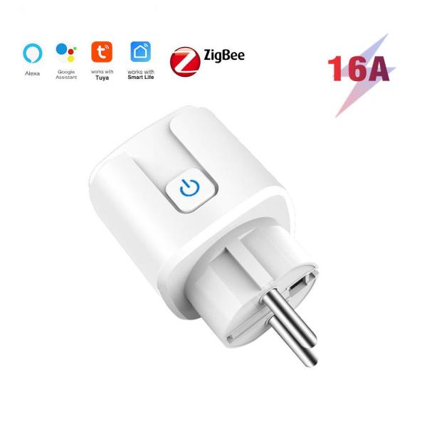Quality Tuya Zigbee 3.0 240v Smart Wifi Socket Plug  EU 16A For Alexa Google Home Gateway for sale