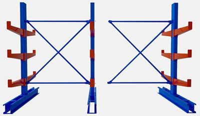 Foodstuff and Non-Consumables Cantilever Storage Racking Heavy Duty 