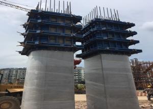 Reusable Column Oval Type Pier Cap Formwork , Concrete Column Formwork