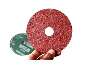 China 100mm Aluminum Oxide Resin Fiber Sanding Discs For Angle Grinder Start from Grit 24 wholesale