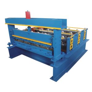 Auto Curved Stone Coated Roof Tile Machine Blue 220V