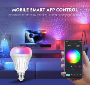 Voice Control WiFi Smart LED Light Bulbs 5W RGB For Home Coffee