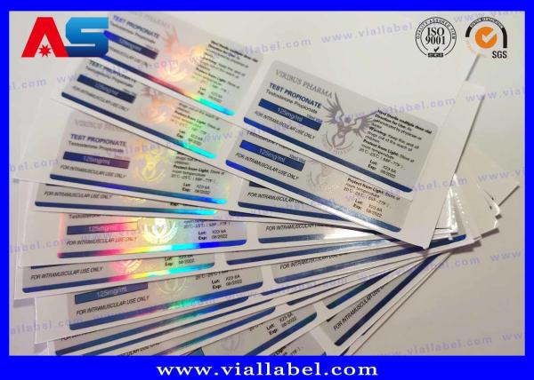 Quality Customizable Sticker Colour 10ml / 2ml Vial Labels  Bodybuilding For Laboratory Testing for sale