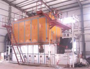 Dual Rear Drum Coal Burning Boiler , Vertical Spiral Coal Fired Boilers Heating System