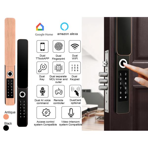 Waterproof Keyless IP68 French Security Automatic Front Door Locks