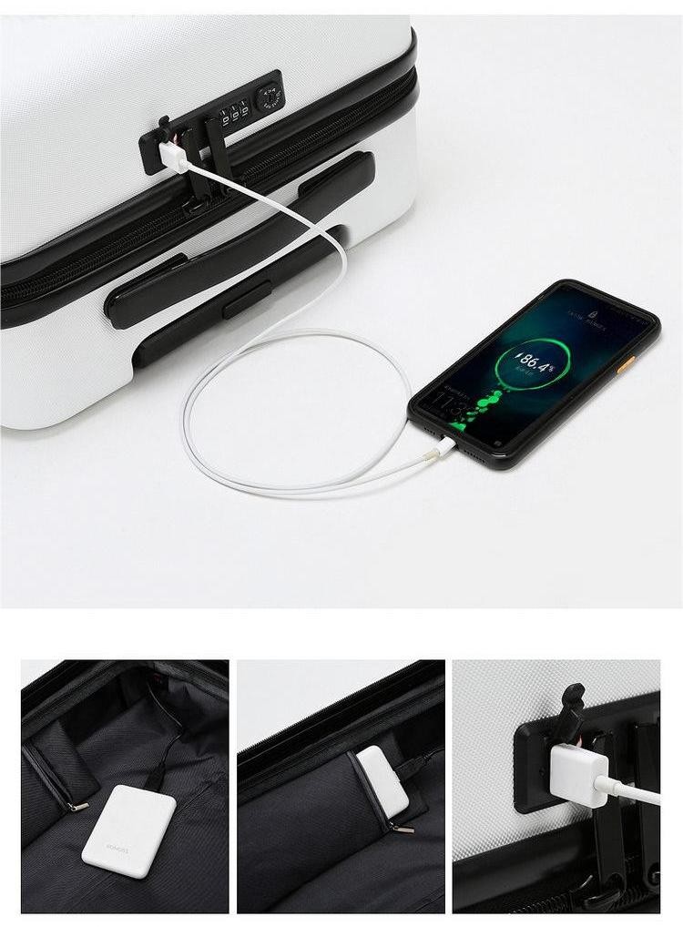 Patent ABS Trolley Cases With Built-in Airtight Bag Can Store More Travel Supplies Vacuum Compression