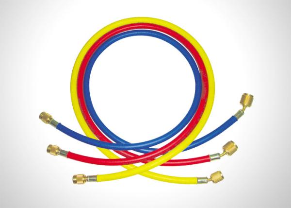 Quality 800PSI Working Pressure Hvac Charging Hoses With 1/4" SAE And 5/16" SAE Connection for sale