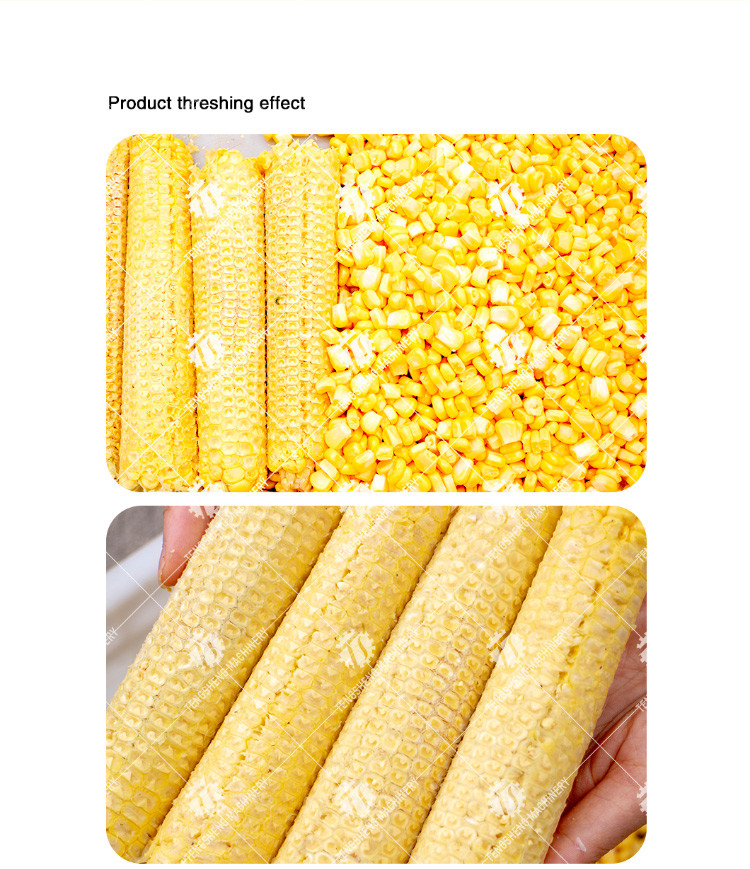 Automatic Maize Shelling Machine , Small Maize Sheller Machine Corn Pulp Frozen