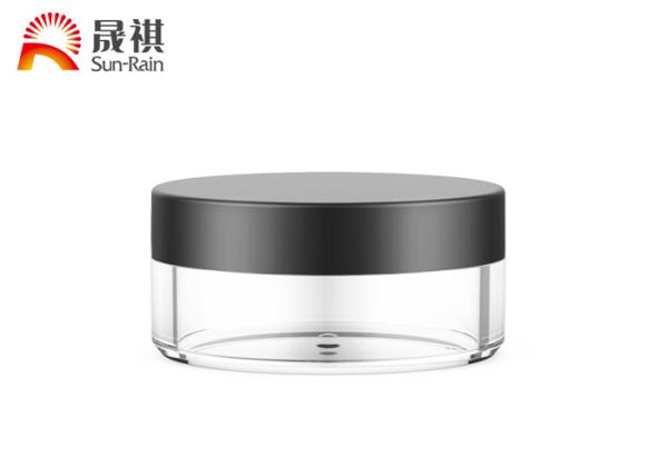 Quality Single Wall Clear Flat Round Unguent Jar 100g Cosmetic Container for sale
