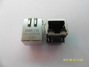 China Right Angle RJ45 with Transformer gigabit Network Connector Integrated filter on sale