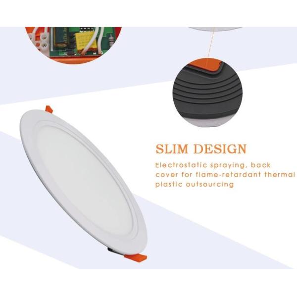 IP44 Integrated LED Panel Light SMD 2835 All - In - One Surface Mounted / 18W LED Round Downlight