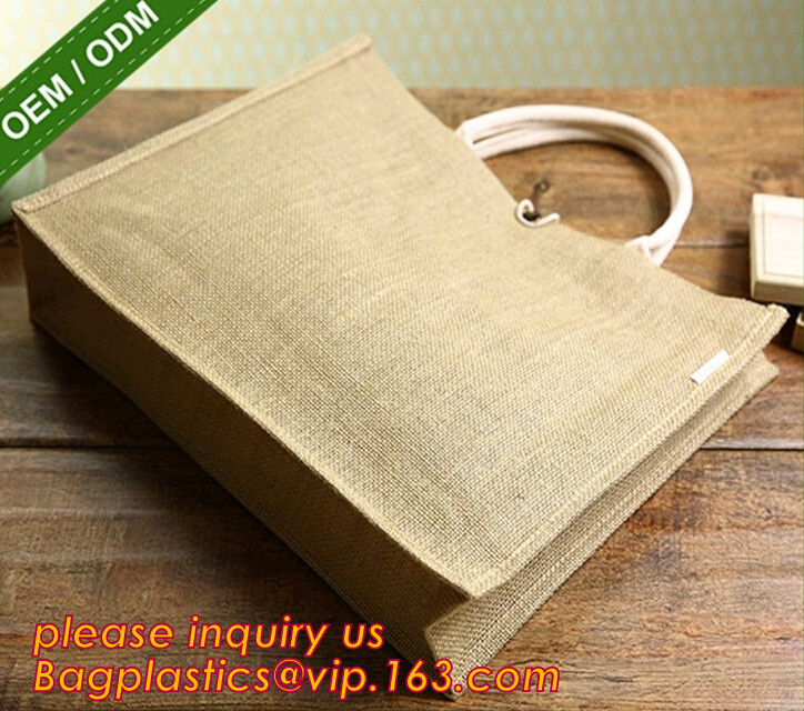 Large jute gift tote,jute shipping tote,jute cinch bag,reusable custom shopping tote jute bag,Promotional jute shopping
