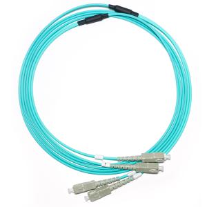 China [Factory Outlet] Optical Fiber Patch Cord SC/SC OM3 Mutiple Mode 2/2 OD 2.0/3.0mm Gigabit 10G For WLAN Net wholesale