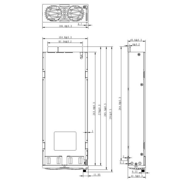 6U Height Power Supply System ET4830000W Telecom Rectifier System