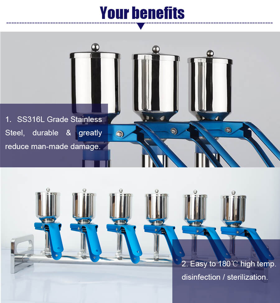 Stainless Steel Lab Vacuum Filtering Membrane Buchner Funnel Filtration Apparatus