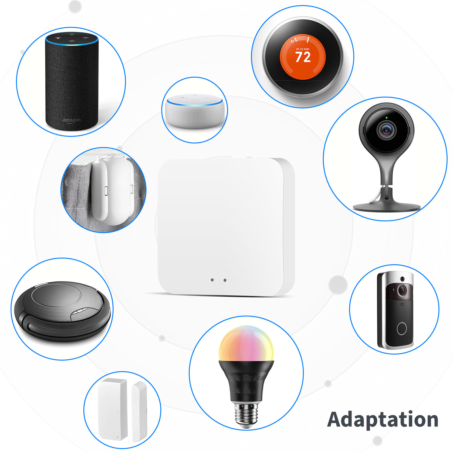 Bluetooth 5.0 Tuya Zigbee Gateway 5V 1A Smart Life Zigbee Gateway