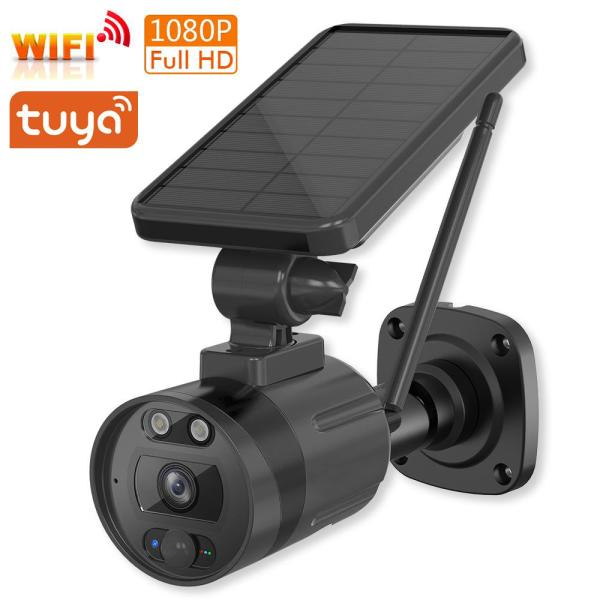 Quality WiFi 1080p Battery Outdoor Camera 3.6mm F2.0 Night Vision With Built In 6400mAh Battery for sale