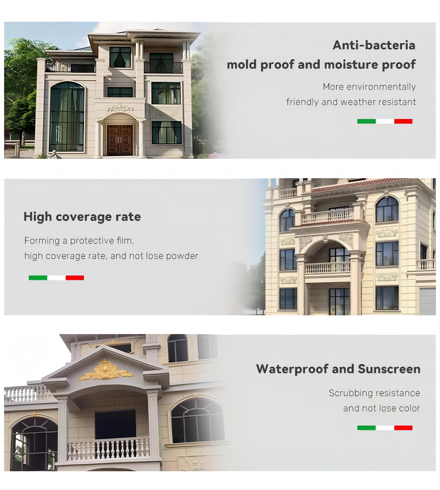 Exterior Wall Stone Texture Paint with Granite Spray Coatings and CAS No. 79-10-7