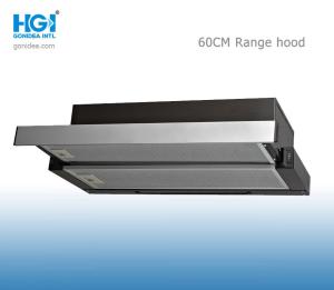 60CM Slim Slide Out Telescopic Range Cooker Hood Stainless Steel