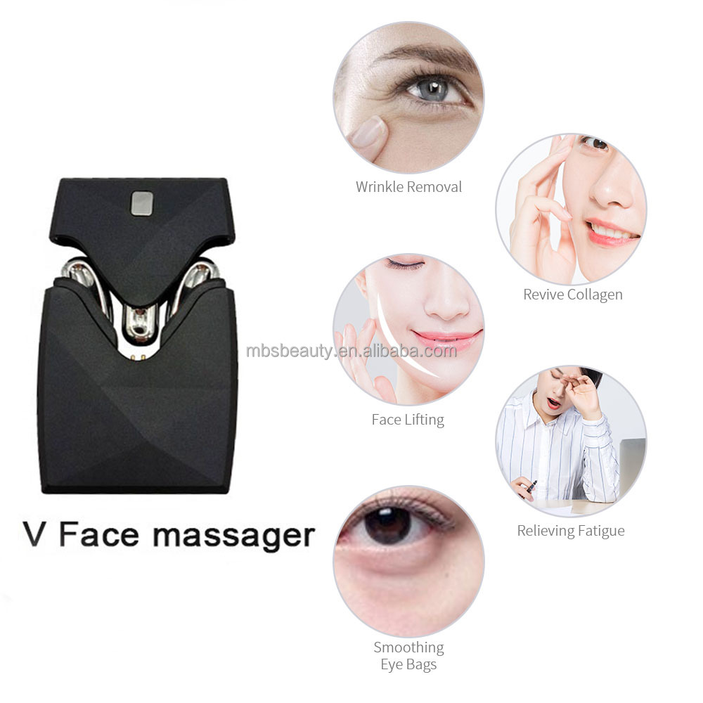 Bio Microcurrent Face Lifting EMS Home Use V Shape Rf Skin Rejuvenation Massager