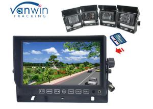 China 9 Inch All In One DVR car tft monitor , car tft lcd monitor with 4ch cameras recording on sale