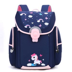 Multi Pockets Waterproof Student Backpack Cartoon Kids School Bags 1000g