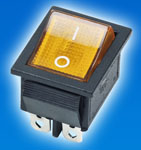 Dpdt Rocker Switch 6A / 16A , Waterproof Momentary Rocker Switch On - Off - On