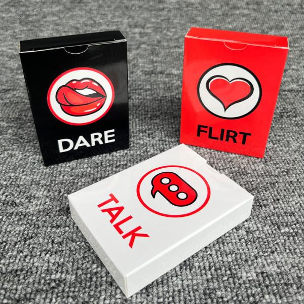 Custom Talk Flirt Dare Romantic and Adventurous Game Card Printing for Couples In The UK