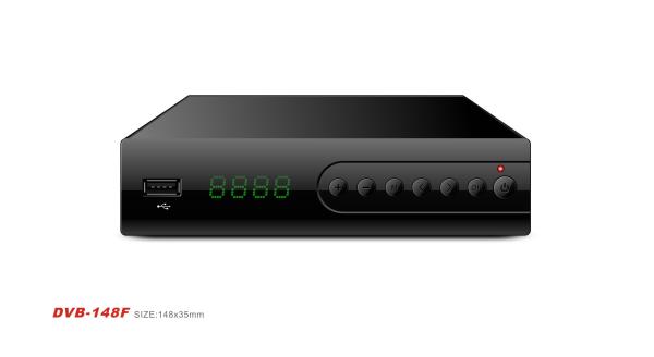 Quality H264 High Definition Digital Terrestrial Receiver 148mm DVB T2 for sale