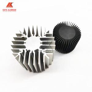 Round Anodized Heat Sink Aluminum Profiles 6063 T5 AL Grade