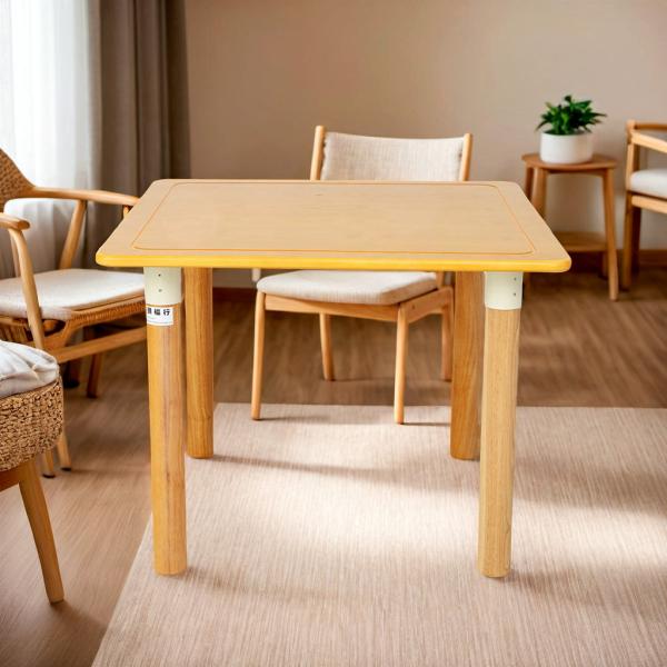 Quality Square Structure Folded/Unfolded Home Care Dining Room Table and Chairs for Elderly Community for sale